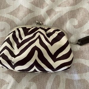 Animal Print Coach Clutch
